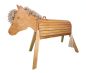 Preview: Wooden horse 80 cm varnished