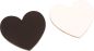 Preview: Magnetic Canvas Hearts Small set of 12