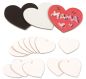 Preview: Magnetic Canvas Hearts Small set of 12