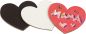 Preview: Magnetic Canvas Hearts Small set of 12