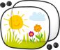 Preview: Car sunshade for car side window printable, set of 2