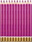 Preview: belcolART Farb Gigant Trigon 12 Pencils Dark Magenta