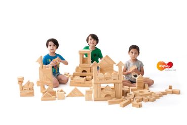 Softwood blocks 152 pcs