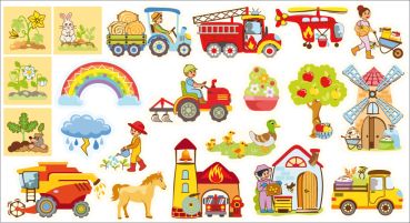 Figures for Mega Magnetic Board in the Countryside