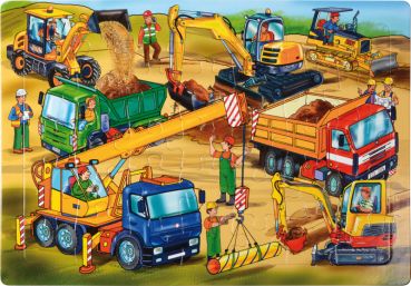Puzzles construction machines