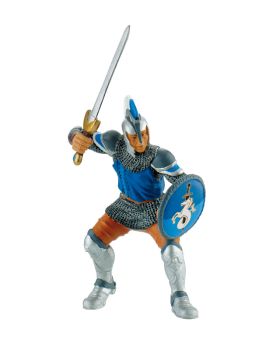 Schwertkämpfer blau Spielfigur