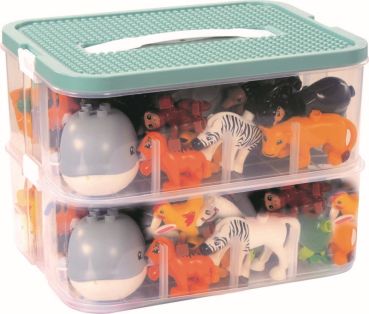 Klemmbaustein-Set Junior Zubehör Tiere und Zäune 100 Teile