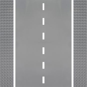 Klemmbaustein-Set Bauplatten 32x32 Noppen 8 Stück Rennstrecke