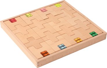 Holzbaukasten H- und +-Blöcke