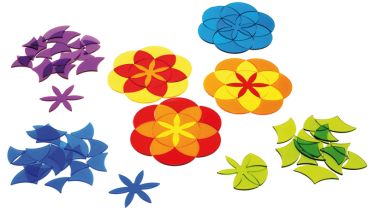 Acryl Formen Mandala 7 Blumen