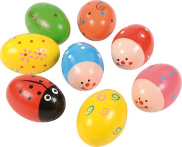 Motif rattle eggs set of 8