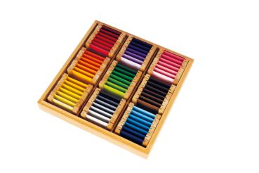 Montessori Farbtäfelchen Schattierungen 63 Stück