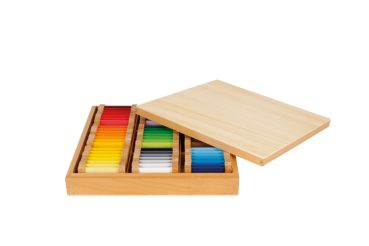 Montessori Farbtäfelchen Schattierungen 63 Stück