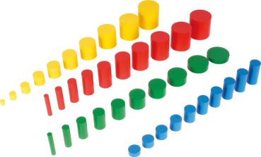 Montessori Farbige Zylinder