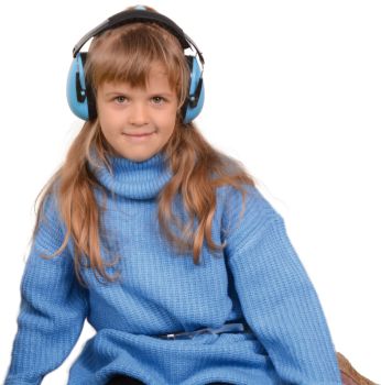 Ear protection for children blue