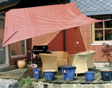 Sonnensegel 6 x 4 m rost