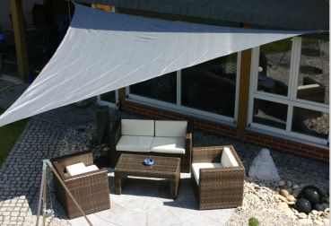 Sonnensegel 3,6 x 3,6 x 3,6 m grau