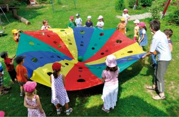 Parachute with target-holes, 3 m