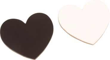 Magnetic Canvas Hearts Small set of 12