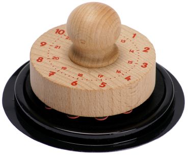 Wooden Stamp Clock with Pad