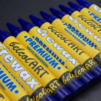 belcolART Crewax Premium 12 Crayons Cobalt Blue