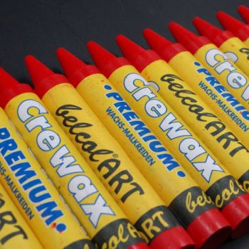 belcolART Crewax Premium 12 Wachsmalstifte rot