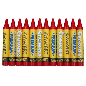 belcolART Crewax Premium 12 Wachsmalstifte dunkelrot