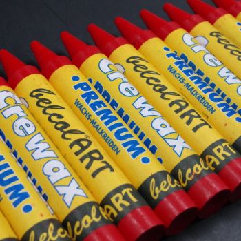 belcolART Crewax Premium 12 Wachsmalstifte dunkelrot