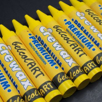 belcolART Crewax Premium 12 Wachsmalstifte gelb
