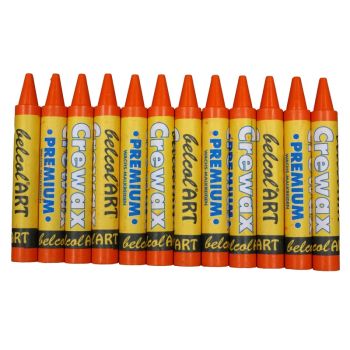 belcolART Crewax Premium 12 Wachsmalstifte orange