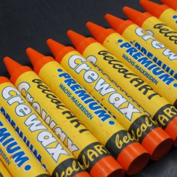 belcolART Crewax Premium 12 Wachsmalstifte orange