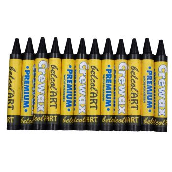 belcolART Crewax Premium 12 Crayons Black