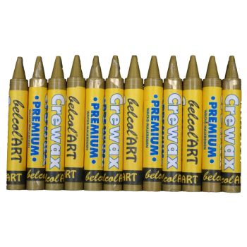 belcolART Crewax Premium 12 Crayons Gold