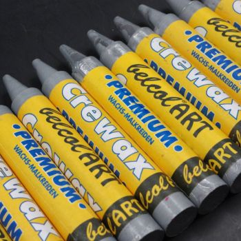 belcolART Crewax Premium 12 Wachsmalstifte silber