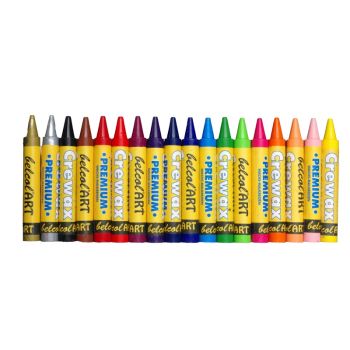 belcolART Crewax Premium Crayons set of 18 Colours