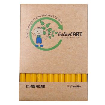 belcolART Farb Gigant 12 Stifte dunkelgelb