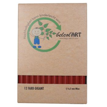belcolART Farb Gigant 12 Stifte rotbraun
