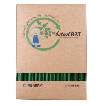 belcolART Farb Gigant Trigon 12 Pencils Dark Green