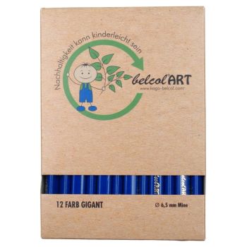 belcolART Farb Gigant Trigon 12 Pencils Dark Blue