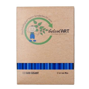 belcolART Farb Gigant Trigon 12 Pencils Light Blue