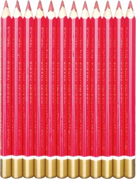 belcolART Farb Gigant Trigon 12 Pencils Dark Red