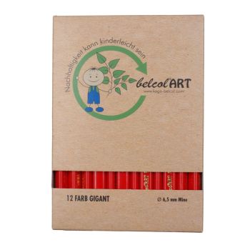 belcolART Farb Gigant Trigon 12 Pencils Light Red
