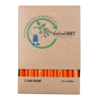 belcolART Farb Gigant Trigon 12 Pencils Orange