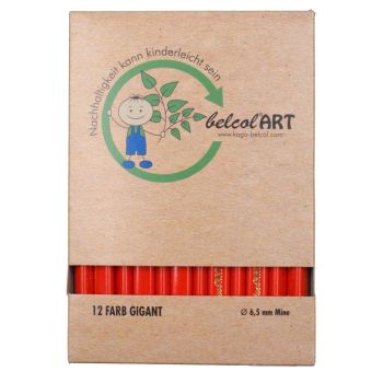belcolART Farb Gigant Trigon 12 Pencils Dark Orange