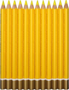 belcolART Farb Gigant Trigon 12 Pencils Light Yellow