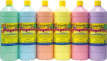 belcolART Fingatrix Pastell Set 6 x 1000ml 6 Farben