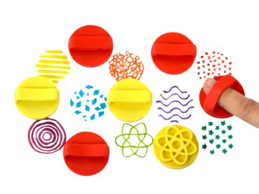 Finger Printers Texture Rubber set of 8