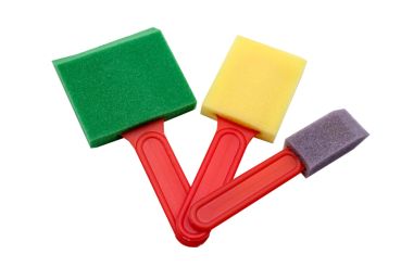 Brush Sponge Paint set 3 red