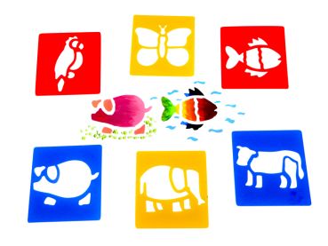Stencil Washable Animals