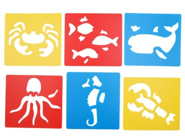 Stencil Washable Sea Life